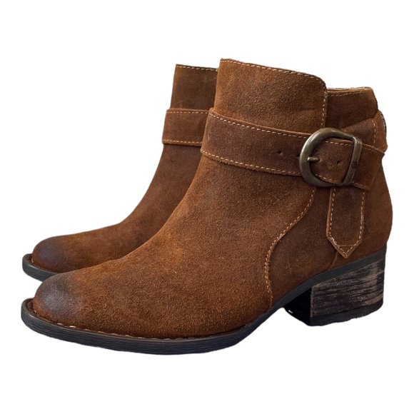 Born Morocco Ankle Boot - Size 5.5 - Rust Distressed Leather - Picture 5 of 7